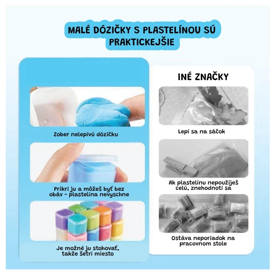 Jarmelo modelovací hmota v kapsulách 24 ks – kapsle a barevnou, jemnou, elastickou modelovací hmotou pro děti