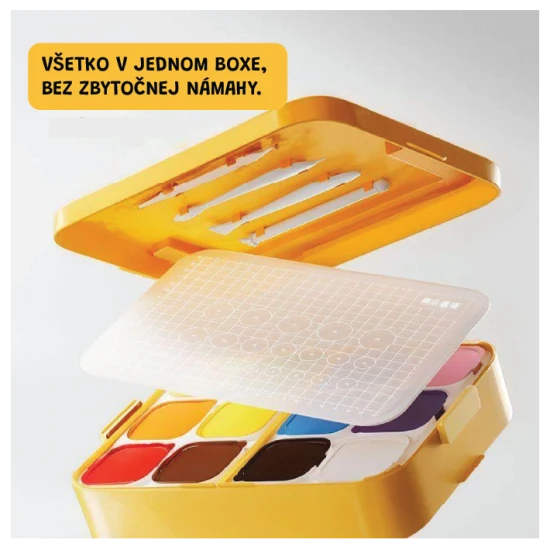 Jaro Melo modelovací hmota v boxu – sada 24 barev, netoxická modelovací zábava pro děti