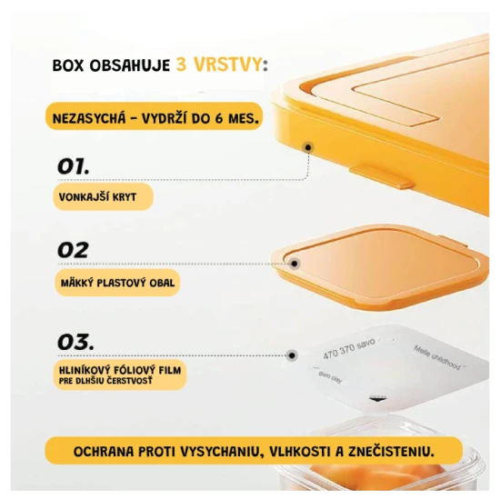 Jaro Melo modelovací hmota v boxu – sada 24 barev, netoxická modelovací zábava pro děti