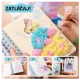 Jarmelo Magic Princesses – kreativní knížka s akvarelovou malbou, textiliemi, kamínky a samolepkami pro děti