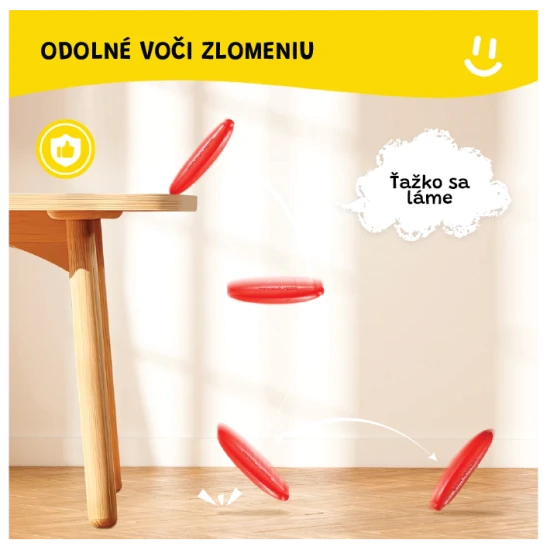 Jarmelo voskovky ve tvaru banánu – 12 ks, barevné, netoxické a ideální pro malé dětské ručičky