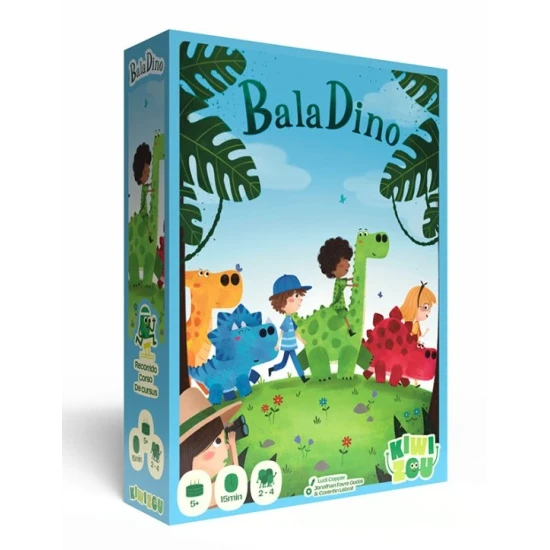 Dinosauří závody – dětská stolní hra s dinosaury pro 2 až 4 hráče