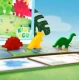 Dinosauří závody – dětská stolní hra s dinosaury pro 2 až 4 hráče