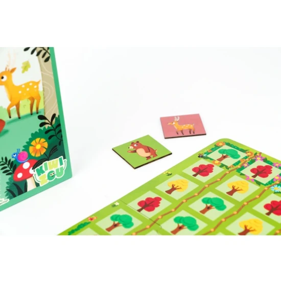 Lesní závody – rychlá stolní hra pro děti s lesními zvířátky