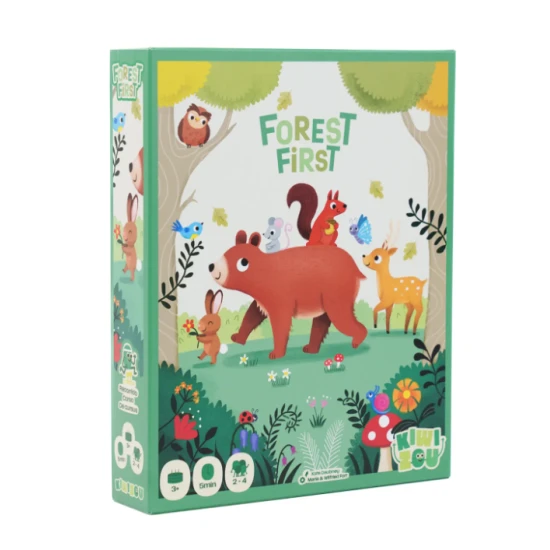 Lesní závody – rychlá stolní hra pro děti s lesními zvířátky