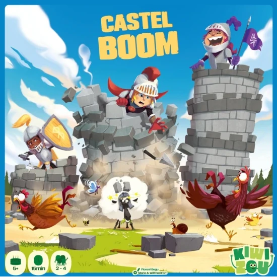 Hrad pro královnu – rodinná stolní hra pro děti s královnou a stavěním věží