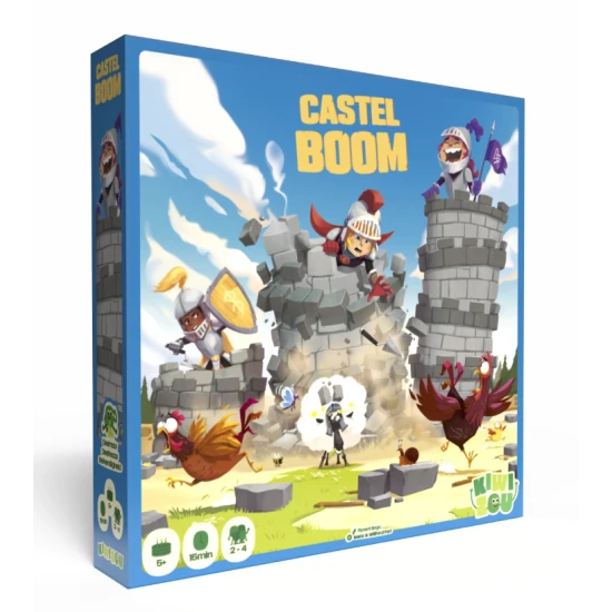 Hrad pro královnu – rodinná stolní hra pro děti s královnou a stavěním věží