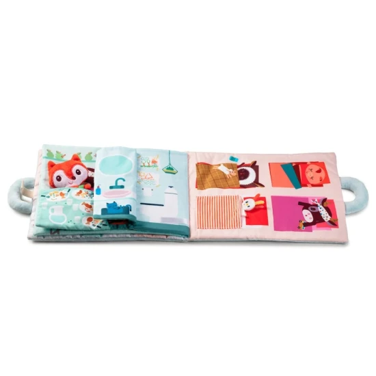 Textilní knížka Dobré ráno, liško Alice – měkká kniha pro děti od 18 měsíců