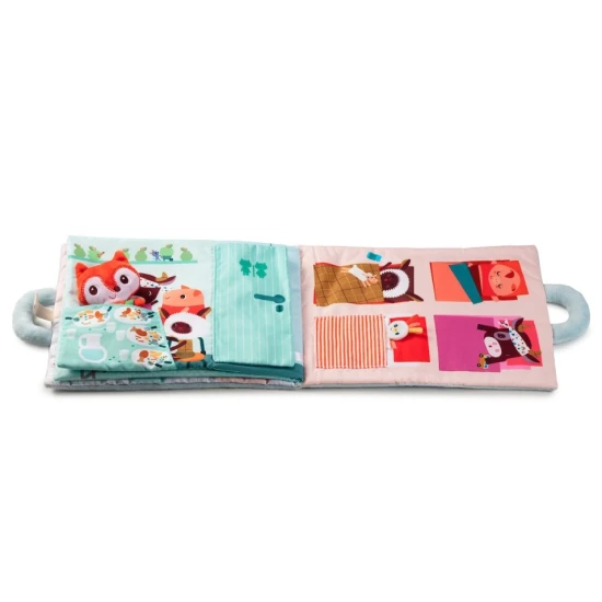 Textilní knížka Dobré ráno, liško Alice – měkká kniha pro děti od 18 měsíců