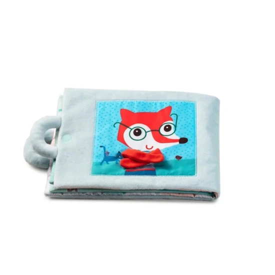 Textilní knížka Dobré ráno, liško Alice – měkká kniha pro děti od 18 měsíců