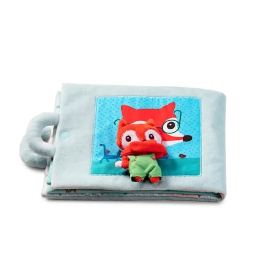 Textilní knížka Dobré ráno, liško Alice – měkká kniha pro děti od 18 měsíců