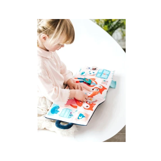 Textilní knížka Dobrou noc, liško Alice – měkká kniha pro děti od 18 měsíců