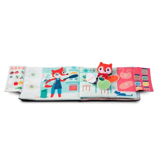 Textilní knížka Dobrou noc, liško Alice – měkká kniha pro děti od 18 měsíců