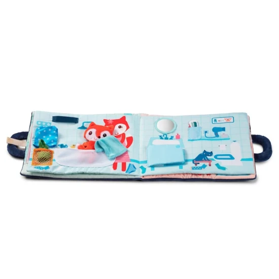 Textilní knížka Dobrou noc, liško Alice – měkká kniha pro děti od 18 měsíců