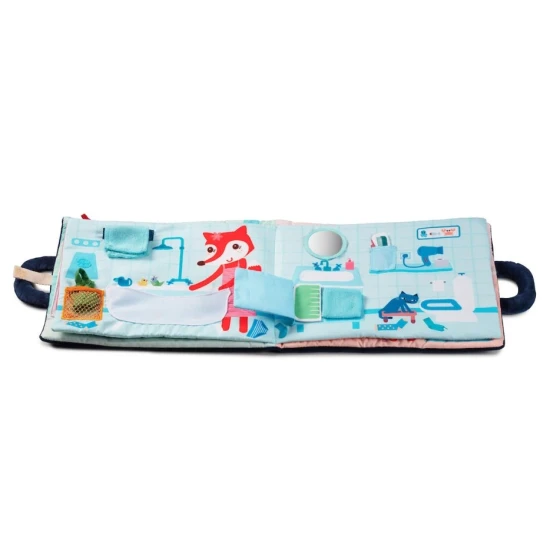 Textilní knížka Dobrou noc, liško Alice – měkká kniha pro děti od 18 měsíců