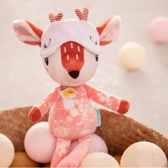 Plyšová kamarádka do postýlky –Jelínek Stella pro děti od 6 měsíců