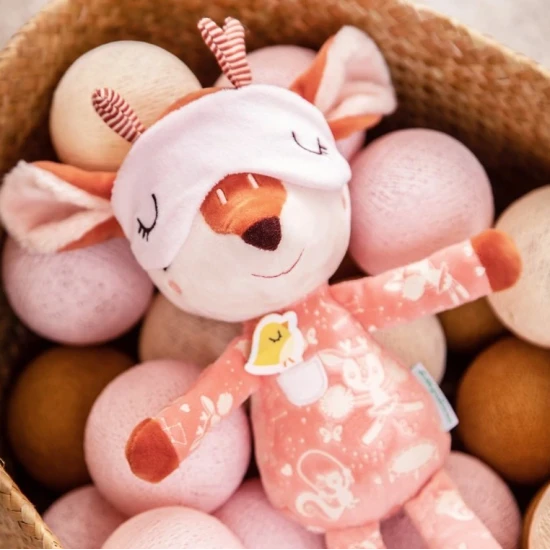 Plyšová kamarádka do postýlky –Jelínek Stella pro děti od 6 měsíců