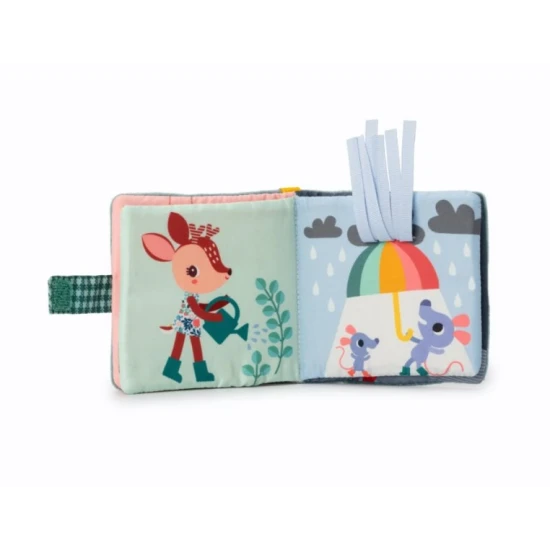 Textilní knížka s kousátkem – Dráček Joe pro děti od 6 měsíců