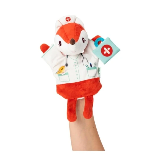 Maňásek na ruku Doktorka Liška – plyšová hračka pro děti