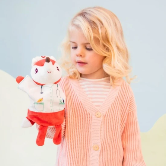 Maňásek na ruku Doktorka Liška – plyšová hračka pro děti