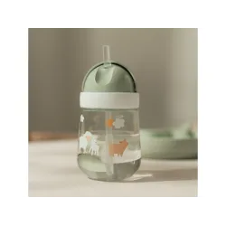 Hrnek s brčkem 300 ml 9m+ Farma