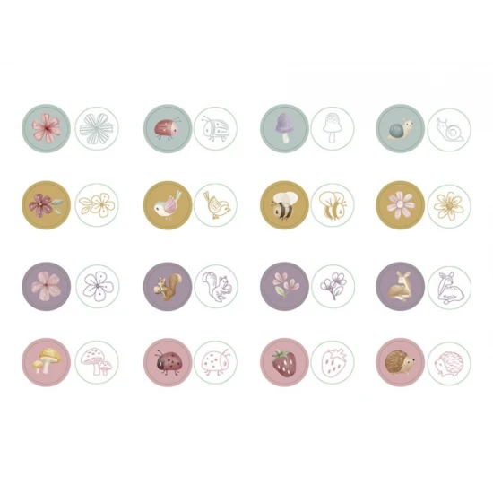 Kouzelný svět zahrad s razítky Fairy Garden od Little Dutch!