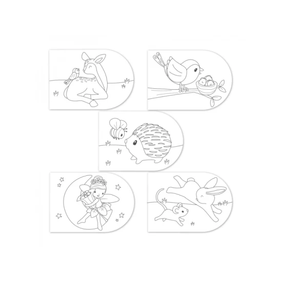 Omalovánky s vodovkami Fairy Garden: Kreativní zábava s kouzelnou zahradou!