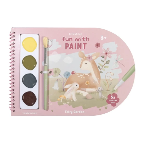 Omalovánky s vodovkami Fairy Garden: Kreativní zábava s kouzelnou zahradou!