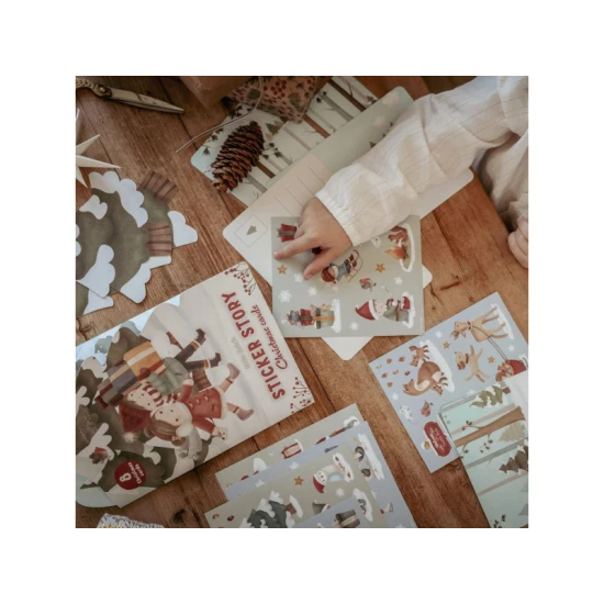Kreativní sada samolepek Little Dutch s vánočními motivy pro děti