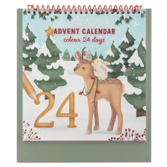 Adventní kalendář omalovánky Adventní kalendář omalovánky – Little Dutch 126657LD