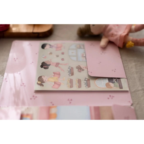 Kniha se samolepkami Little Dutch Nakupování Rosa pro děti