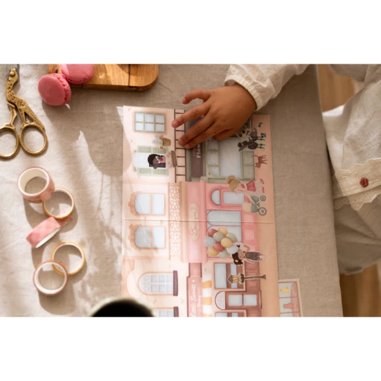 Kniha se samolepkami Little Dutch Nakupování Rosa pro děti