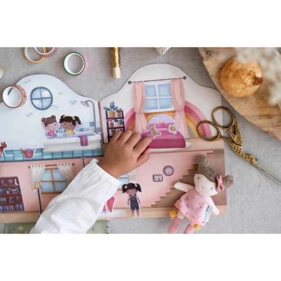 Kniha se samolepkami Little Dutch Dům Rosa pro děti