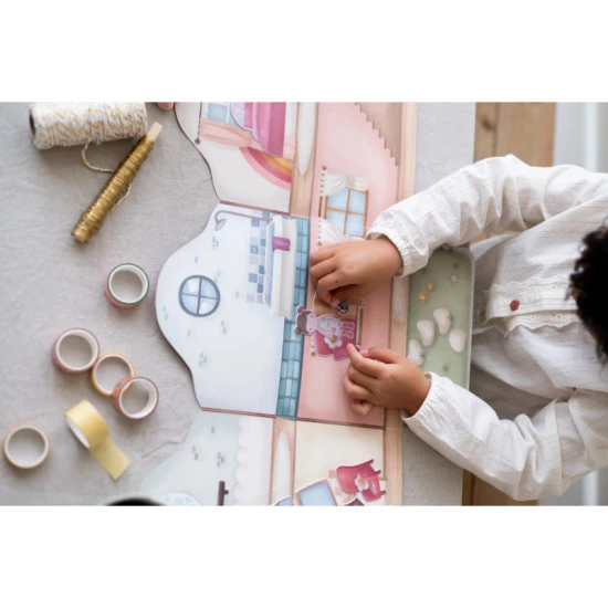 Kniha se samolepkami Little Dutch Dům Rosa pro děti