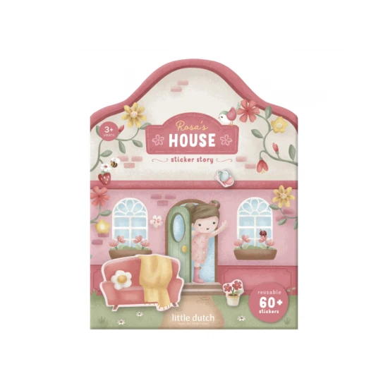 Kniha se samolepkami Little Dutch Dům Rosa pro děti