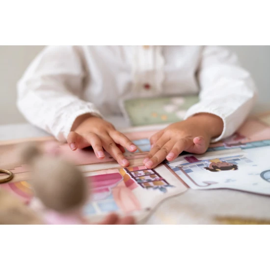 Kniha se samolepkami Little Dutch Dům Rosa pro děti