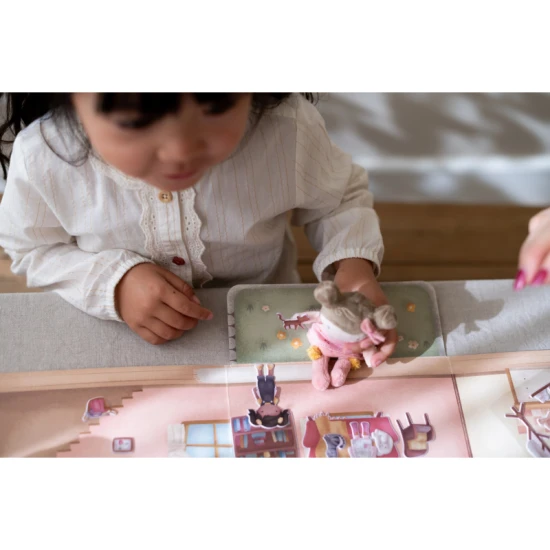 Kniha se samolepkami Little Dutch Dům Rosa pro děti