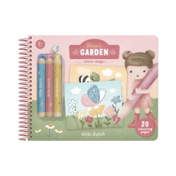 Omalovánky s pastelkami Zahrada Rosa