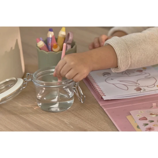 Omalovánky s vodovkami a samolepkami Rosa Fairy Garden