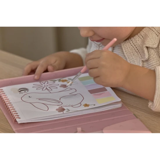 Omalovánky s vodovkami a samolepkami Rosa Fairy Garden