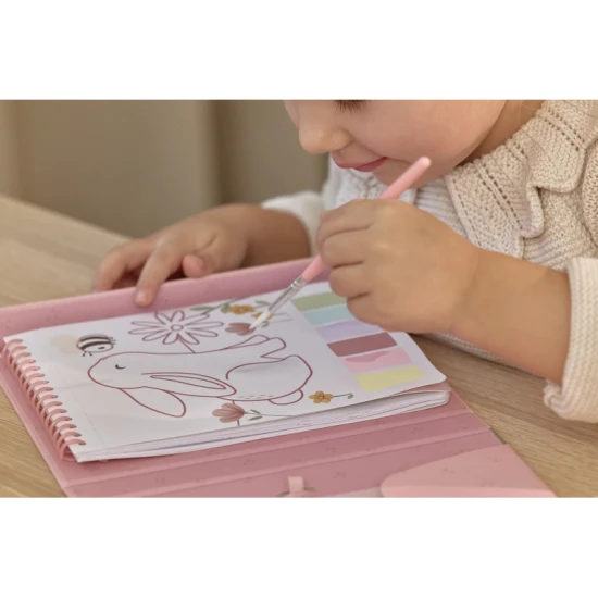 Omalovánky s vodovkami a samolepkami Rosa Fairy Garden