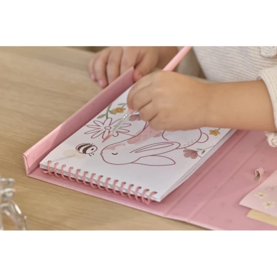 Omalovánky s vodovkami a samolepkami Rosa Fairy Garden