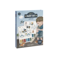 Omalovánky s vodovkami a samolepkami Jim Doprava