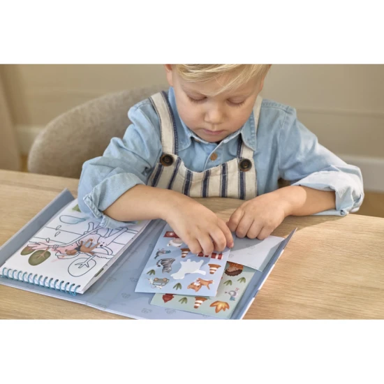 Omalovánky s vodovkami a samolepkami Jim Doprava