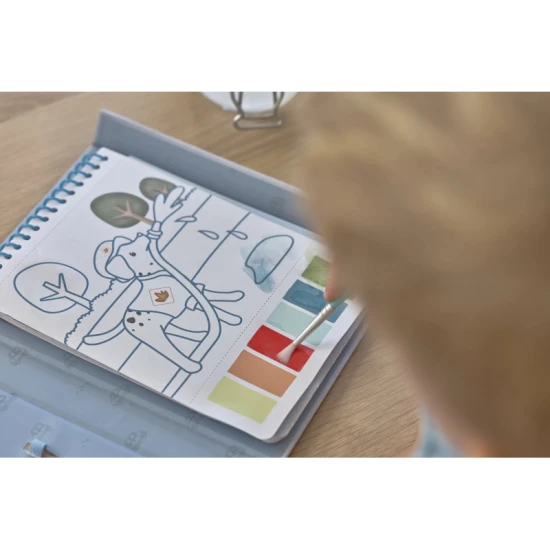 Omalovánky s vodovkami a samolepkami Jim Doprava