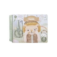Kniha s vystřihovacími maskami Safari Friends