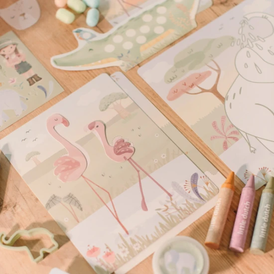 Kreativní sada Safari Friends – Little Dutch 126913LD