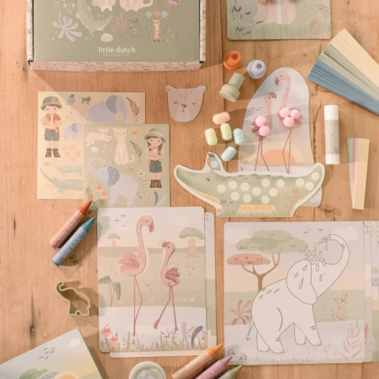 Kreativní sada Safari Friends – Little Dutch 126913LD