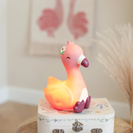 Noční lampička plameňák Safari Friends – Little Dutch 126916LD