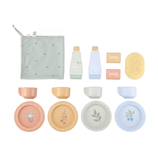 Dřevěná pračka a dřez Little Dutch pro děti – realistický set pro hru na domácnost